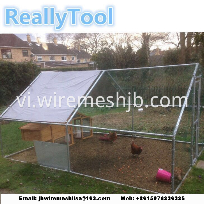 Hexagonal Mesh Chicken Cage House